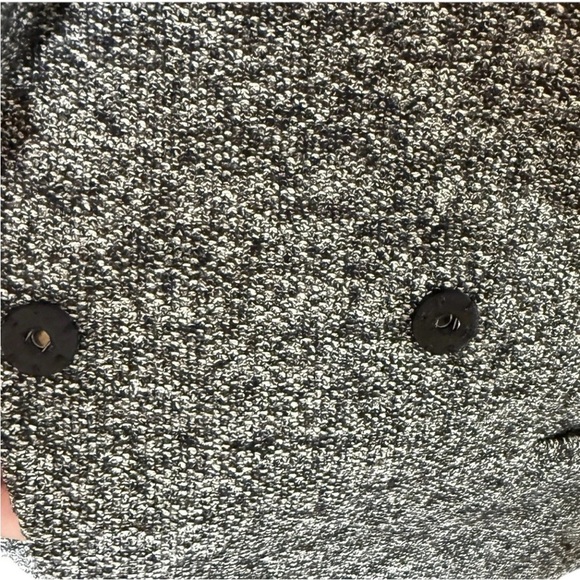 Ann Taylor Black Flecked Lined Jacket Double Breasted Blazer Women’s Sz 14 - Picture 6 of 9